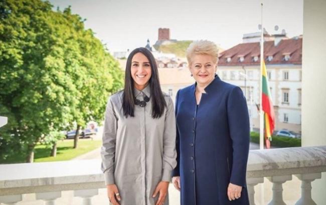 Джамала встретилась в Литве с Далей Грибаускайте