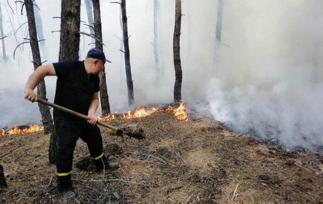 У Луганській області загасили один із осередків пожежі