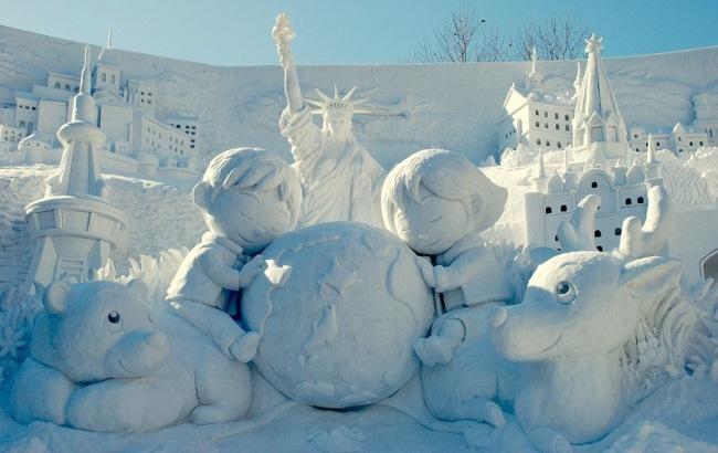 В Японии стартовал ежегодный фестиваль снежных скульптур
