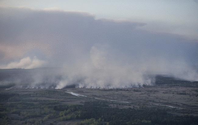 У Чорнобильській зоні спалахнула масштабна пожежа