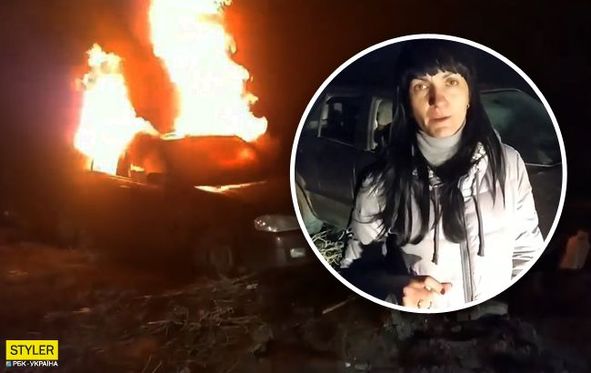 Українка на камеру спалила своє авто через Зеленського: вчинок безвиході