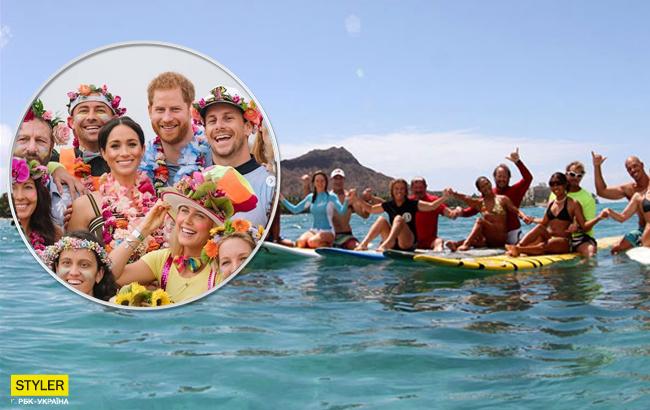 "Яркая пятница": Меган Маркл и принц Гарри посетили пляжную вечеринку с серфингистами