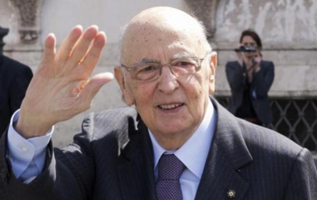 Президент Італії Наполітано подав у відставку