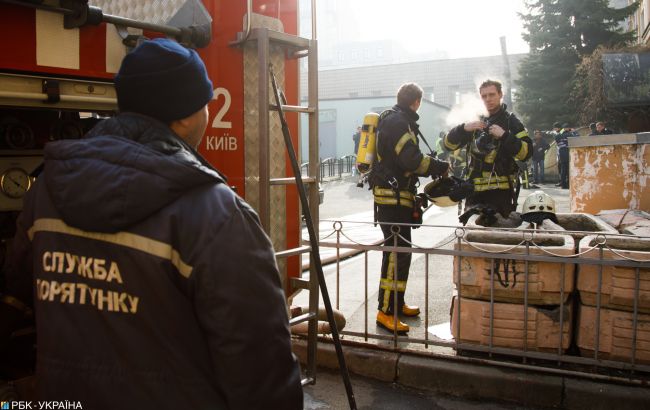 У Києві на Печерську горів житловий комплекс