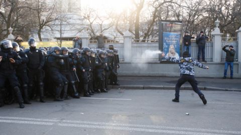 В Киеве полиция усилила меры безопасности из-за акций протеста