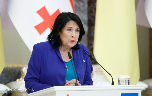 Президент Грузії заявила, що ніколи не помилує Саакашвілі