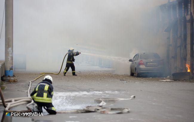 В Каховке горело авто местной коллаборантки