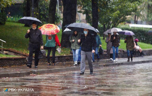 Дожди накроют Киев до конца недели
