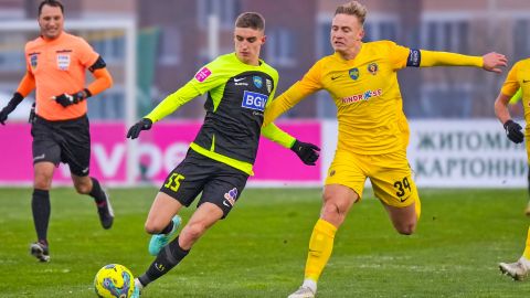 "Днепр-1" не удержал победу над "Полесьем" в битве лидеров УПЛ