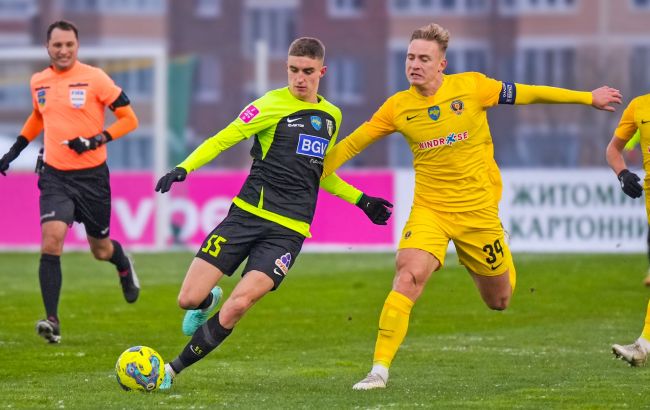 "Днепр-1" не удержал победу над "Полесьем" в битве лидеров УПЛ
