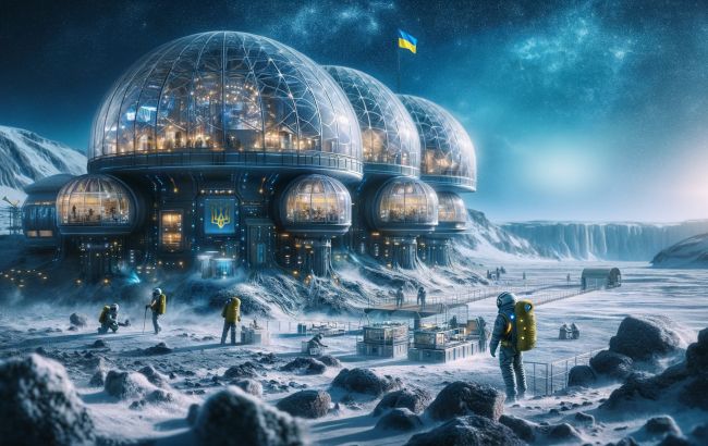 ИИ показал, как бы выглядели украинские поселения на всех планетах Солнечной системы