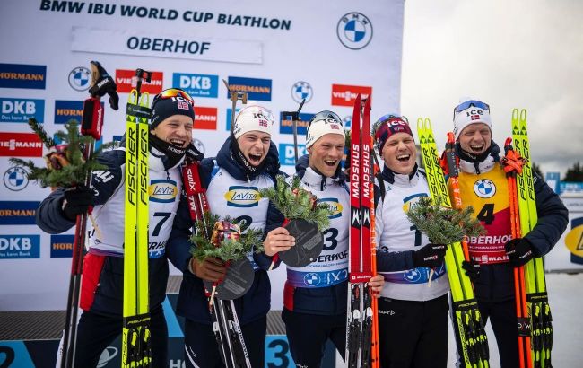 Норвегия победила в первой эстафете Оберхофа, Украина финишировала за пределами топ-10