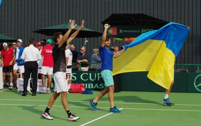 Збірна України з тенісу піднялася на дві позиції в рейтингу Кубка Девіса