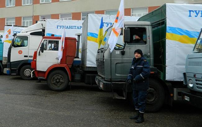 В Донецьку область доставили 6 вантажівок української гумдопомоги