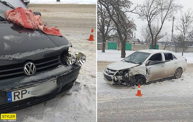 В Николаеве произошло жуткое ДТП: столкнулись сразу 4 автомобиля (фото)