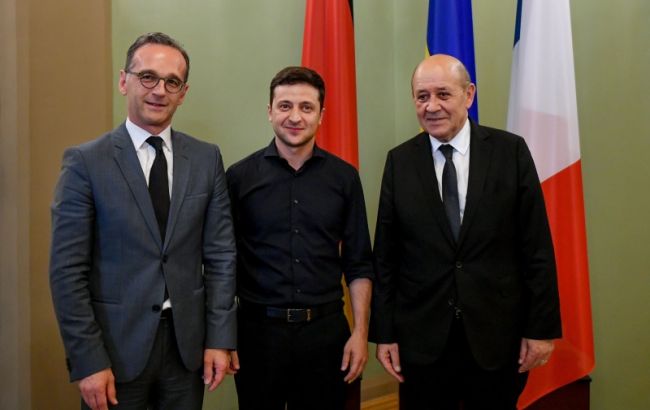 Зеленский и главы МИД Германии и Франции обсудили минский процесс