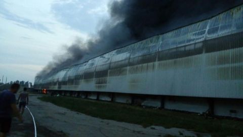 У Київській області сталася пожежа на птахофабриці