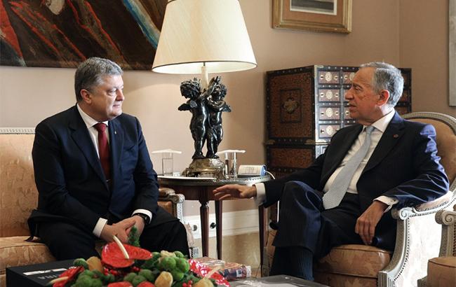 Порошенко заявил о значительном росте торгово-экономического сотрудничества с Португалией
