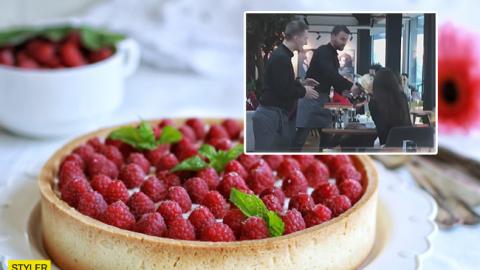 "Миттєва карма": у київському ресторані офіціант запустив відвідувачці тортом у обличчя