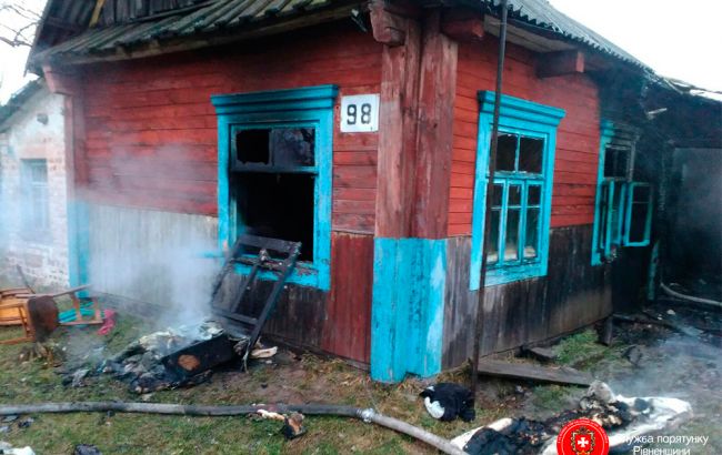 У Рівненській області на пожежі загинули дві людини