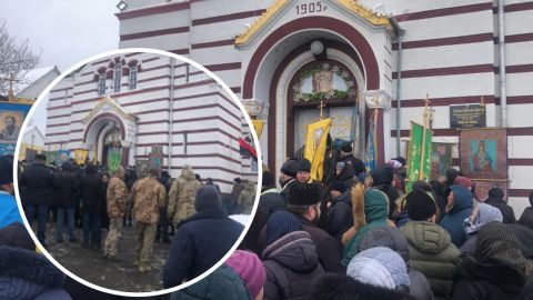 На Буковине представители УПЦ МП не давали отпеть погибшего воина: в ход пошел даже слезоточивый газ