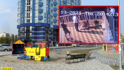 У Києві керівник ОСББ мало не вбив підлітка, який йшов додому і переліз через огорожу (відео)