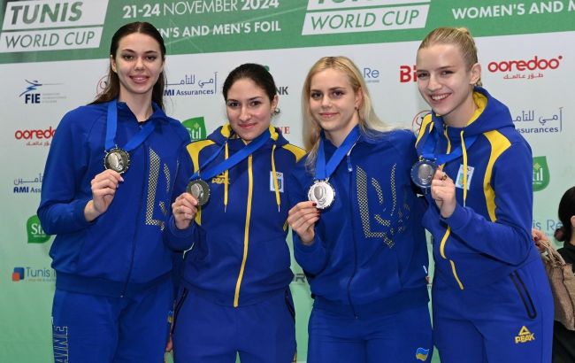 Украинские фехтовальщицы с медалями обновили национальный рекорд на Кубке мира