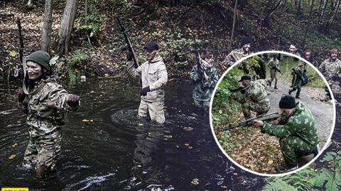 Із злочинців у військові: у мережі опубліковані фото таємного табору для підлітків