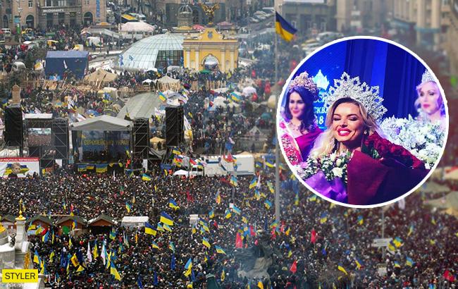 Украинка может лишиться звания "Миссис Москва-2018" из-за посещения Евромайдана