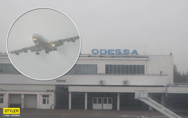 Самолет с украинцами не смог приземлиться в Киеве из-за плохой погоды