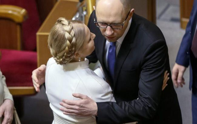 "Іноді хочеться придушити цих вихованців, блін": Тимошенко розкритикувала Яценюка в прямому ефірі