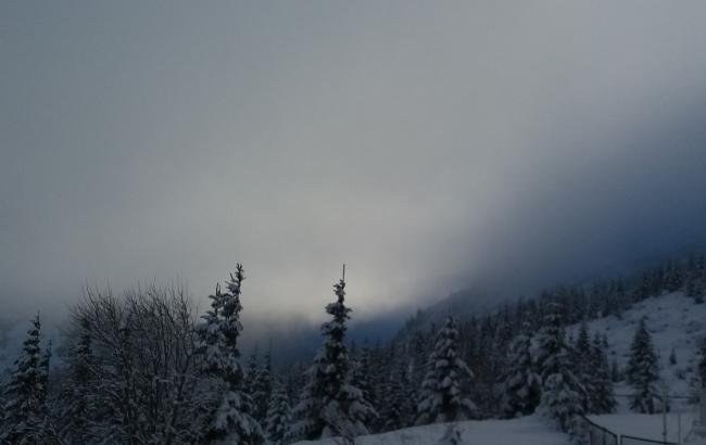 Высота снежного покрова в Карпатах превысила один метр