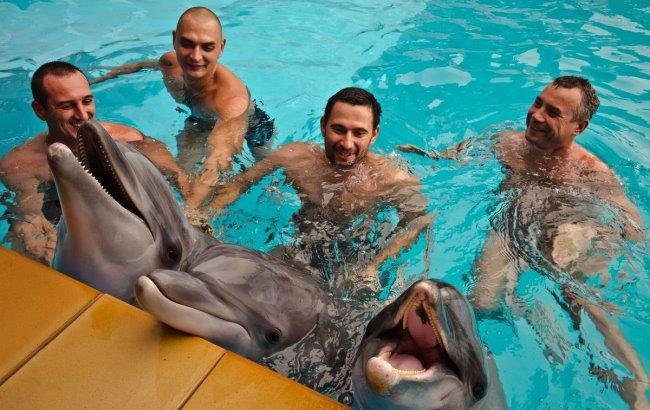 Дельфіни лікують українських бійців в Одесі