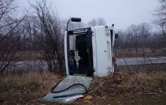 В Винницкой области перевернулся рейсовый автобус, есть пострадавшие