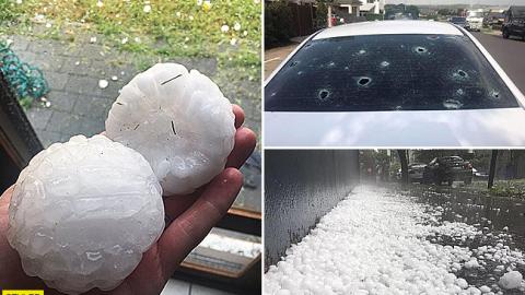 На Австралию обрушился ледяной шторм: впечатляющие фото и видео