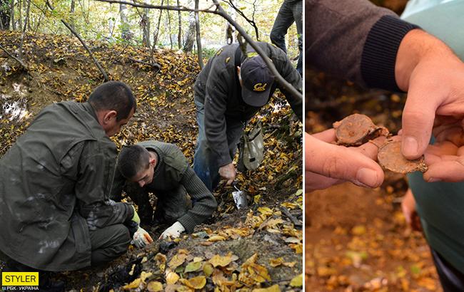В лесу Ивано-Франковской области найдено загадочное захоронение