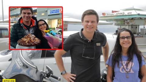 "Ізаура прилетіла": Дмитро Комаров зустрів в аеропорту зірку бразільської "мильної опери"