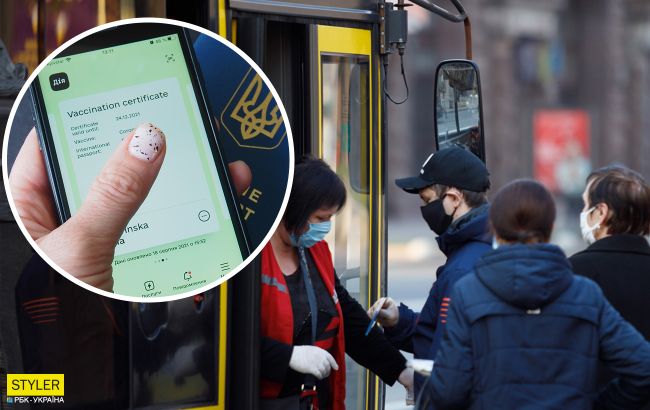 Полиция устроила "облаву" из-за сертификатов в автобусе под Киевом: закончилось все скандалом