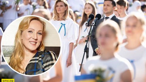 Білосніжна сукня Зеленської на День Незалежності: став відомий автор наряду