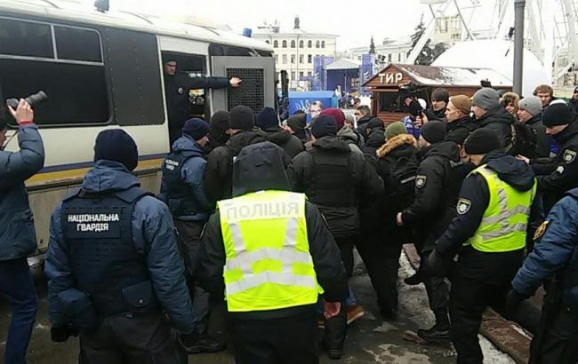 Вбивство Гандзюк: у Києві поліція затримала під час акції активістів