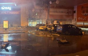 Враг второй раз ударил по ТРЦ "Мануфактура" в центре Сум