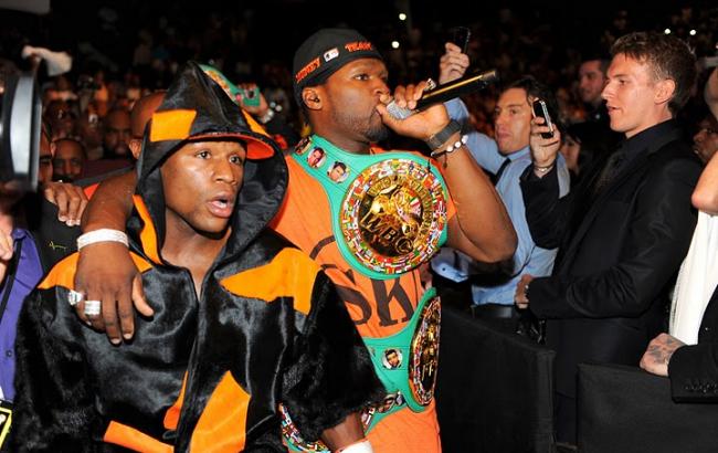 Рэпер 50 Cent поставил 1,6 млн долл на победу Майвезера над Пакьяо