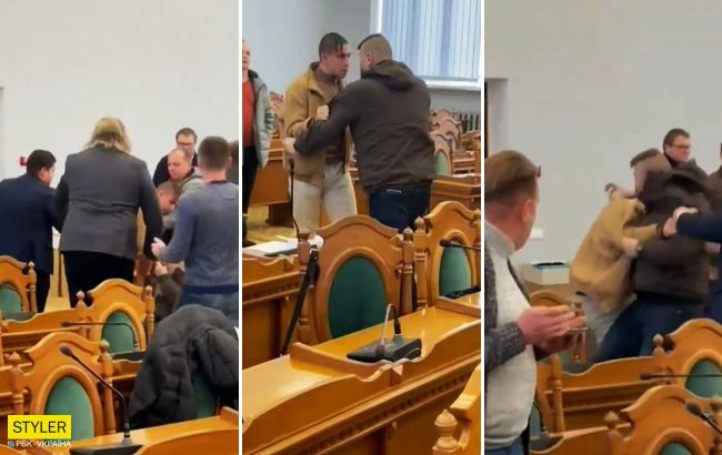 Кричав, що я "вата": бійка львівських депутатів на сесії потрапила на відео