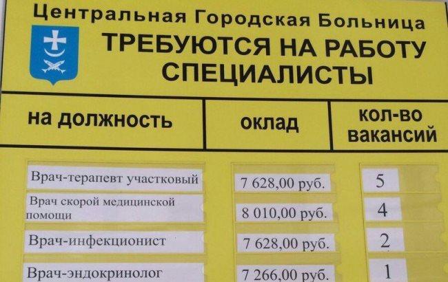 В РФ сравнили зарплаты медиков с украинскими