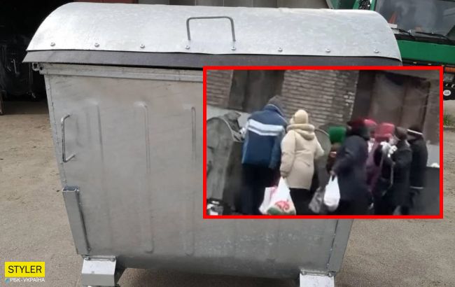 У Кривому Розі помітили пенсіонерів, які порпаються в смітті: відео сумної картини потрапило в мережу
