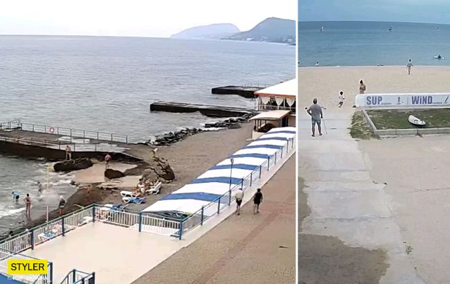 Очікують найгірший сезон: у мережі з'явилися фото пляжів Криму в розпал спеки