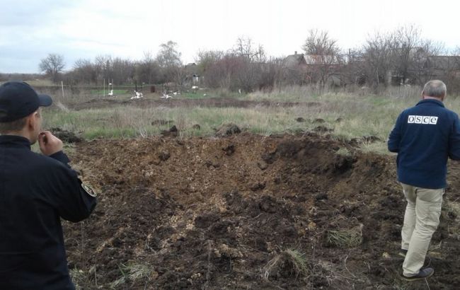 В Донецкой области боевики из "Градов" обстреляли село