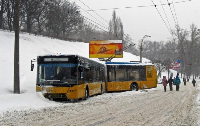 Киевлянам будут отправлять сообщения о снегопадах