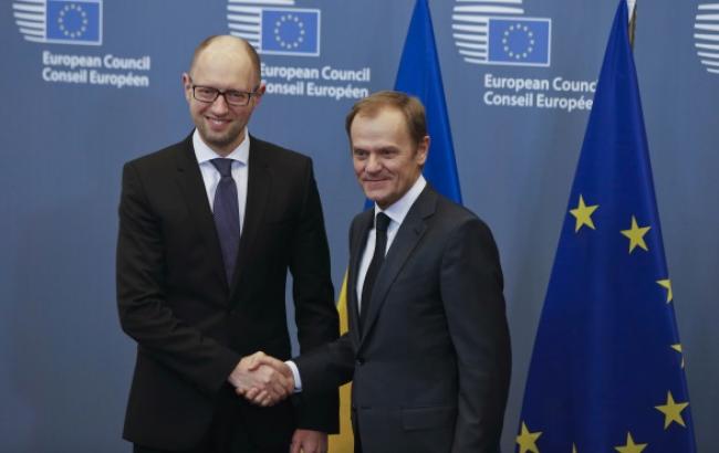 Яценюк 19 березня зустрінеться з Туском у Брюсселі