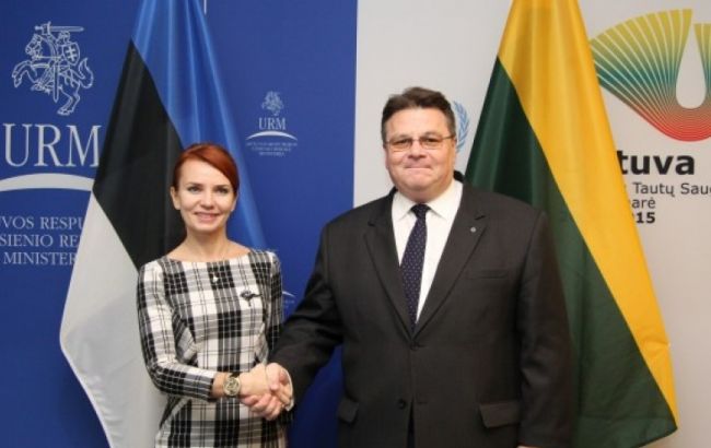 Главы МИД Литвы и Эстонии призывают продолжать давление на Россию